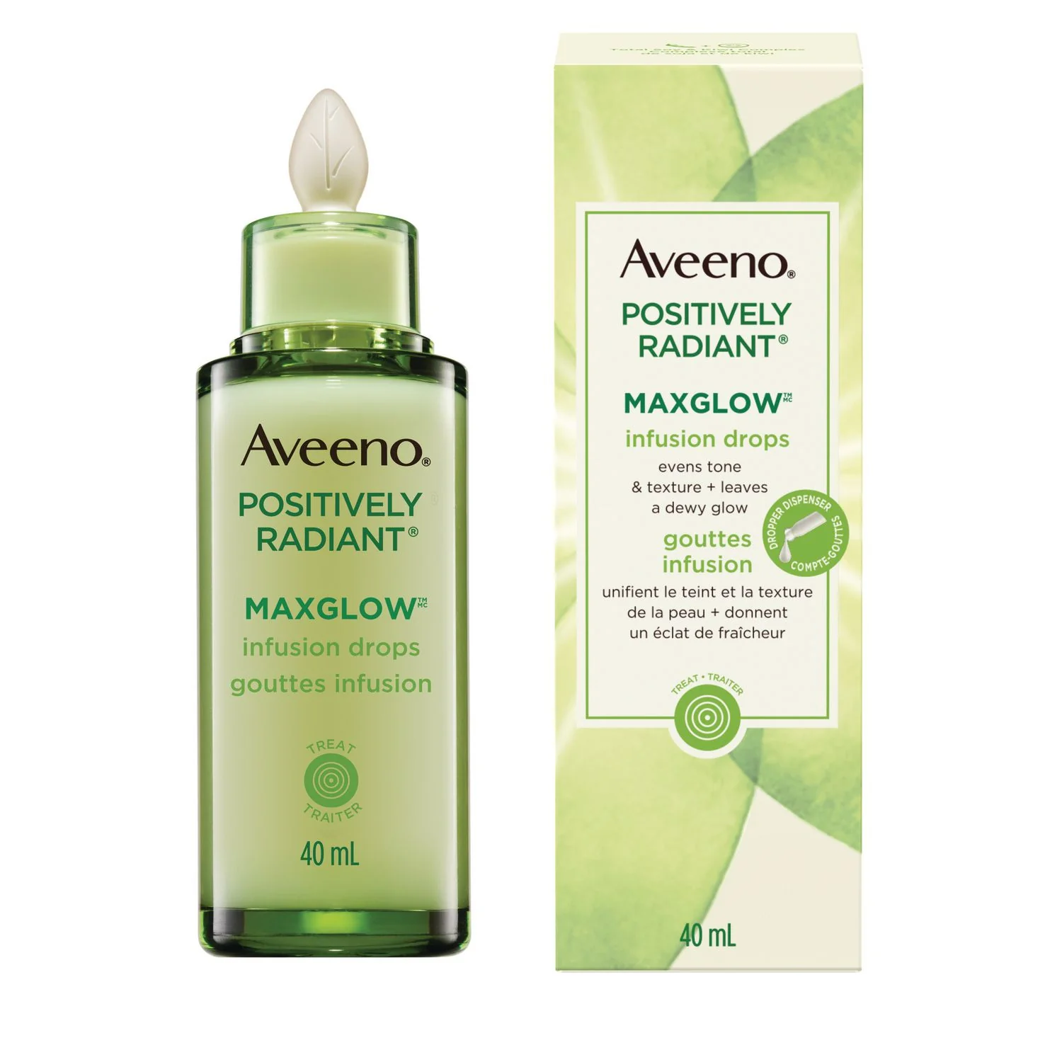 Aveeno Positively Radiant Max Glow Infusion Drops - 40 mL