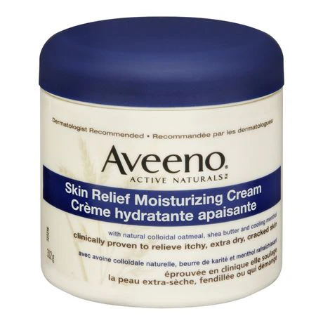 Aveeno Skin Relief Moisturizing Cream with Colloidal OatmeaL, Shea Butter, & Cooling Menthol - 312 g