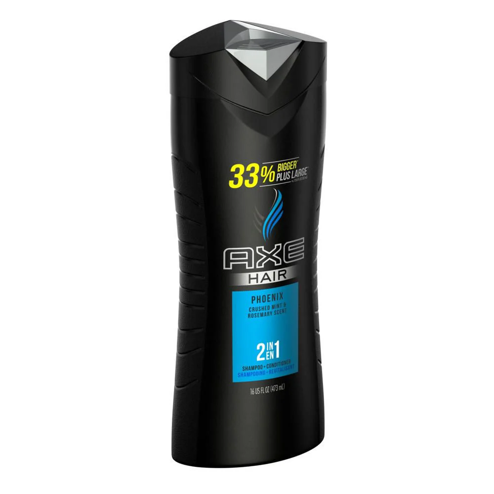 Axe Pheonix 2-in-1 Shampoo and Conditioner, Crushed Mint & Rosemary - 473 ml
