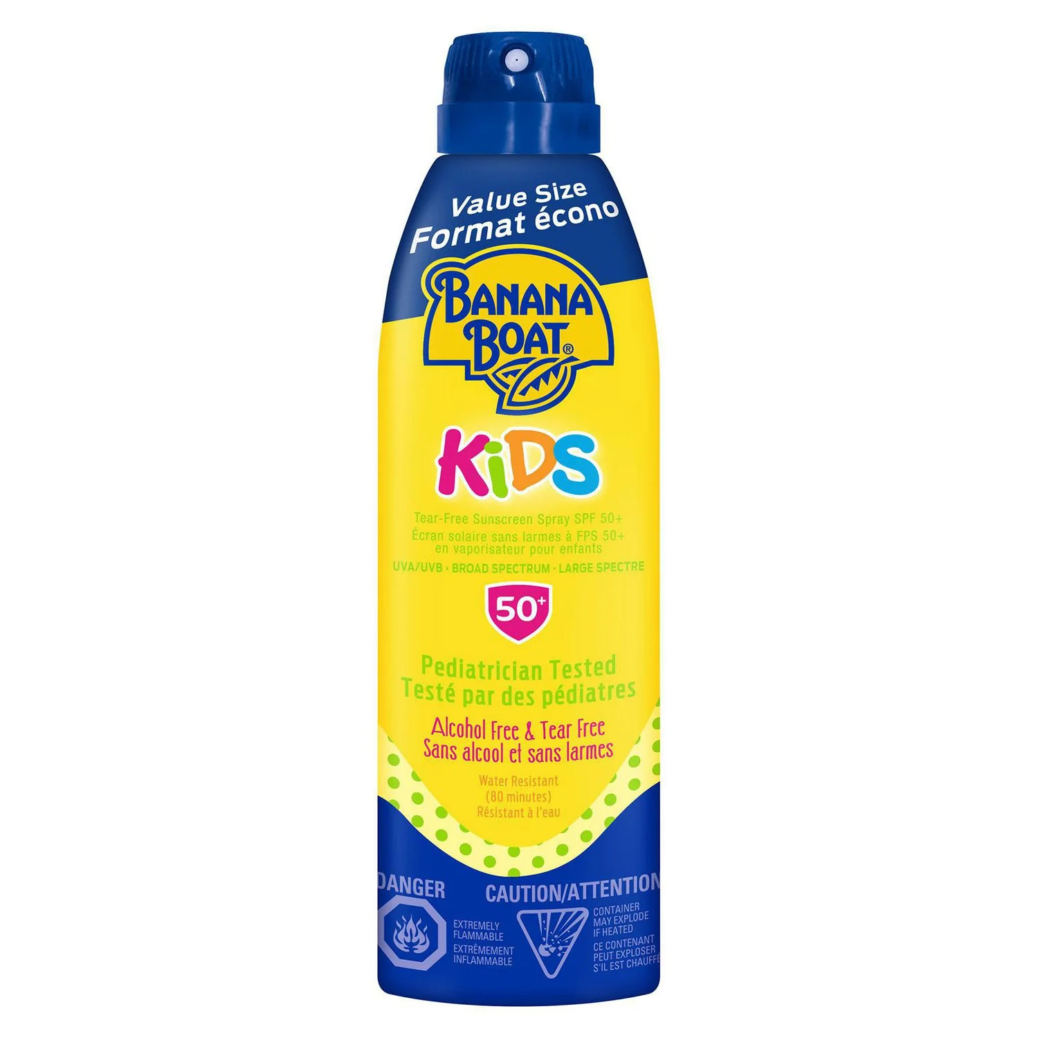 Banana Boat Kids Tear-Free Sunscreen Spray SPF 50+, Water Resistant
