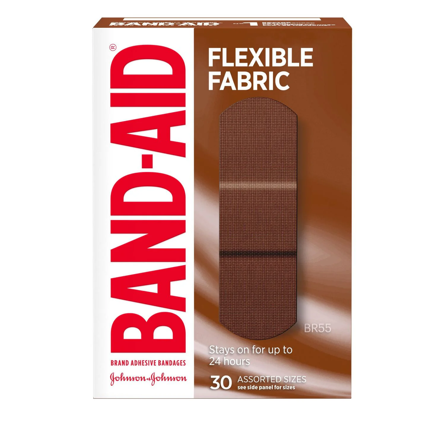 Band-Aid Flexible Fabric Adhesive Bandages, Assorted Sizes - 30 bandages - Image 2