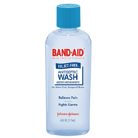 Band-Aid Hurt-Free Antiseptic Wash - 177 ml
