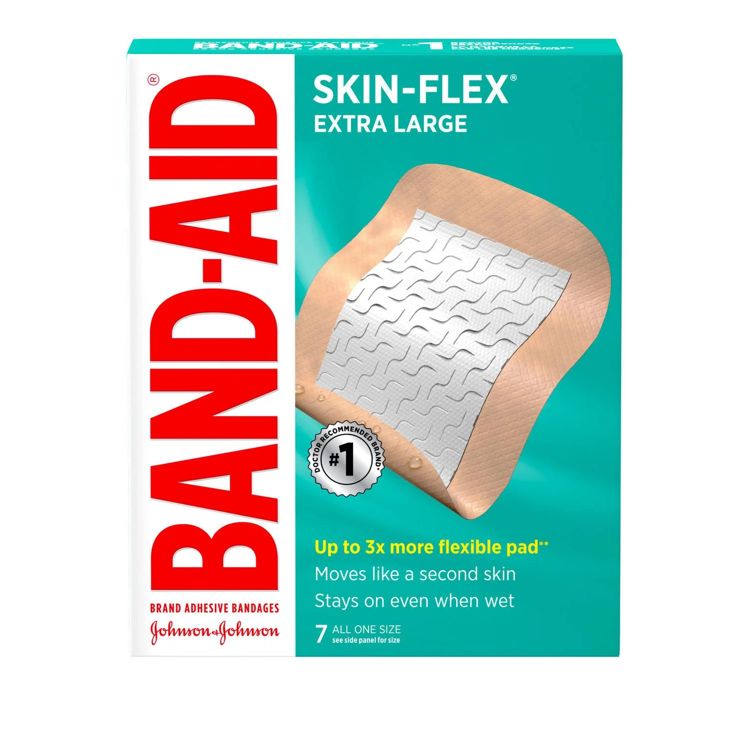 Band-Aid Skin-Flex Extra Large Adhesive Bandages - 7 bandages