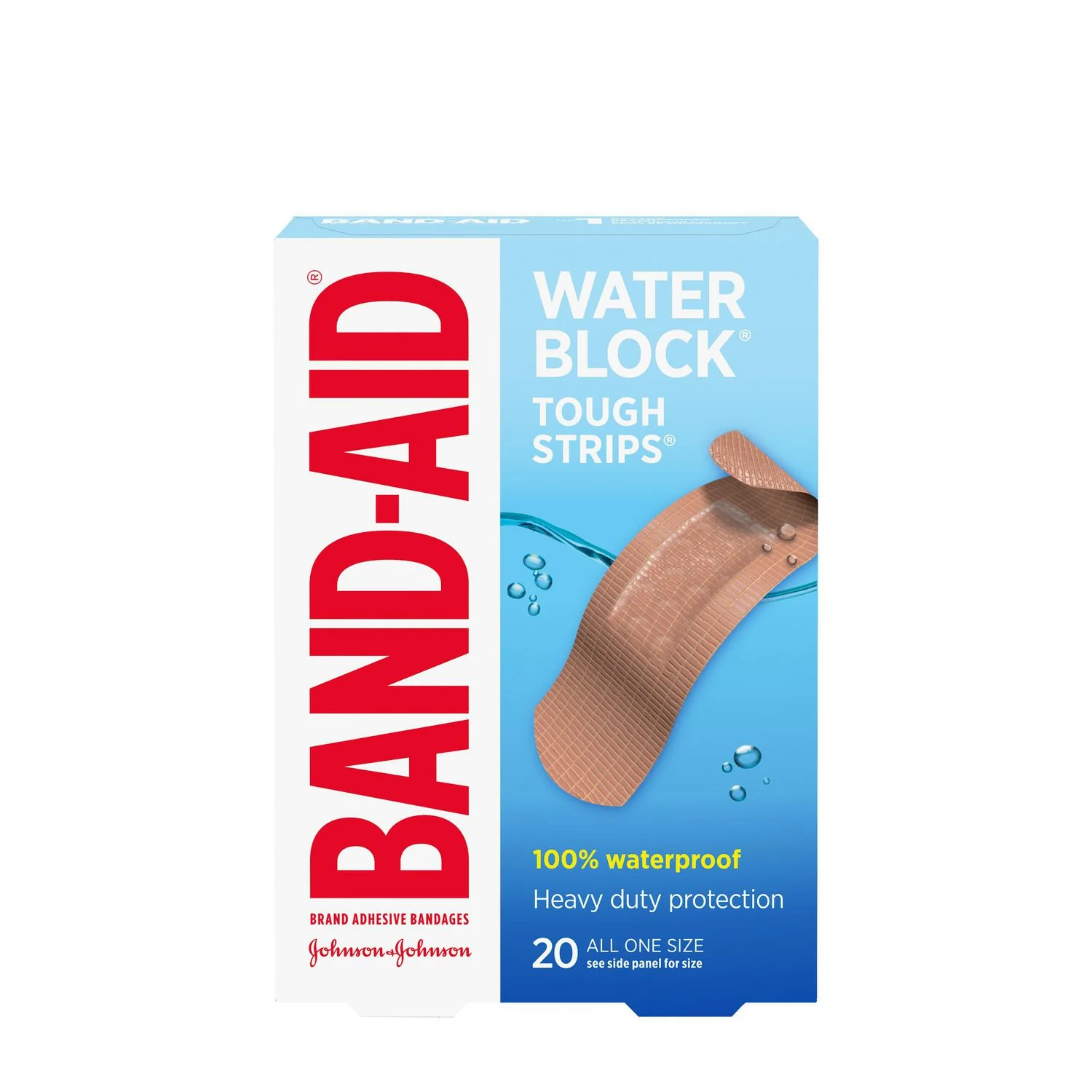 Band-Aid Water Block, All One Size Adhesive Bandages - 20 bandages