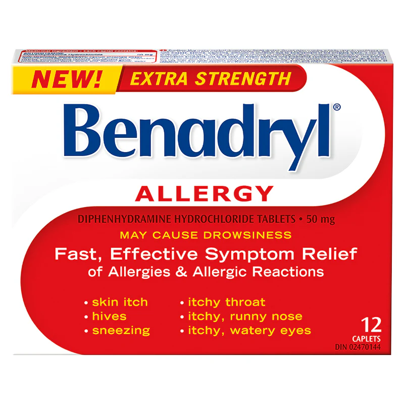 Benadryl Extra Strength Allergy Relief Caplets