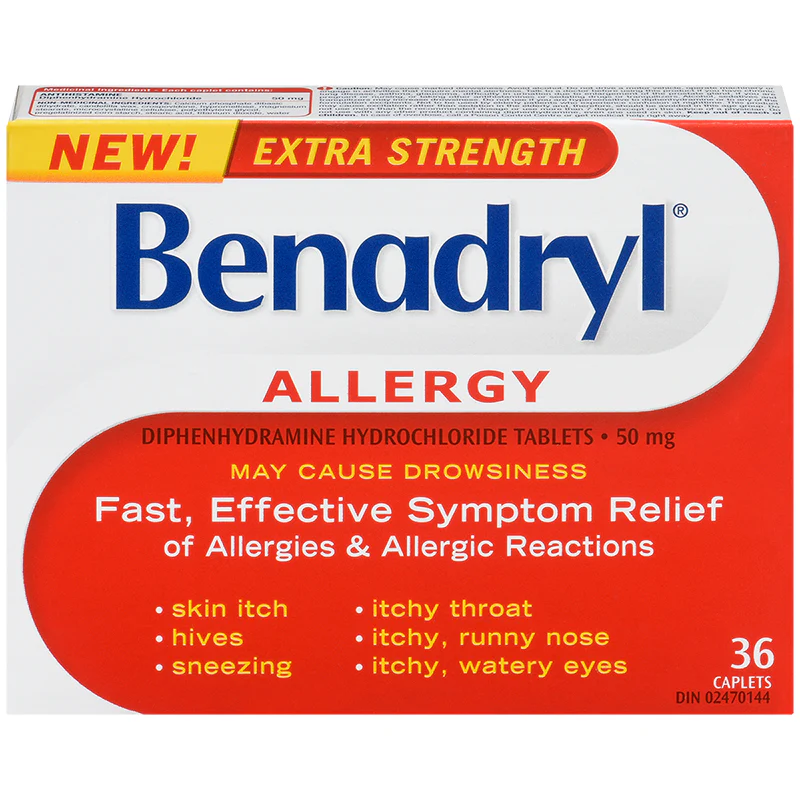 Benadryl Extra Strength Allergy Relief Caplets - Image 2