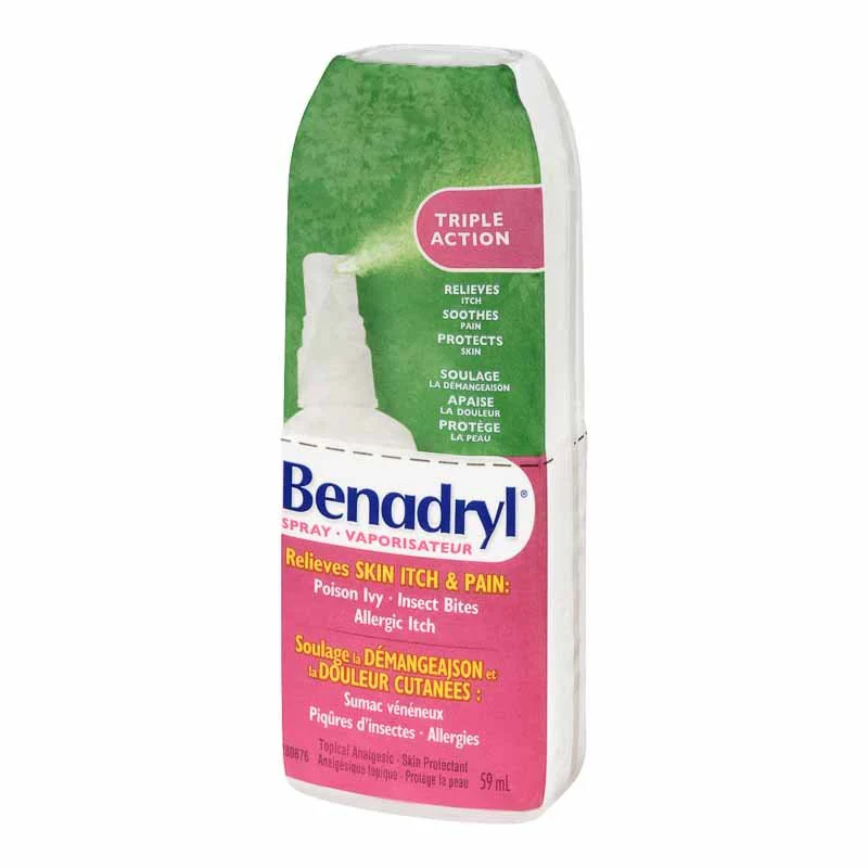Benadryl Triple Action Itch & Pain Relief Spray - 59 ml