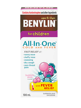 Benylin for Children, All-in-One Cold & Fever - 100 ml