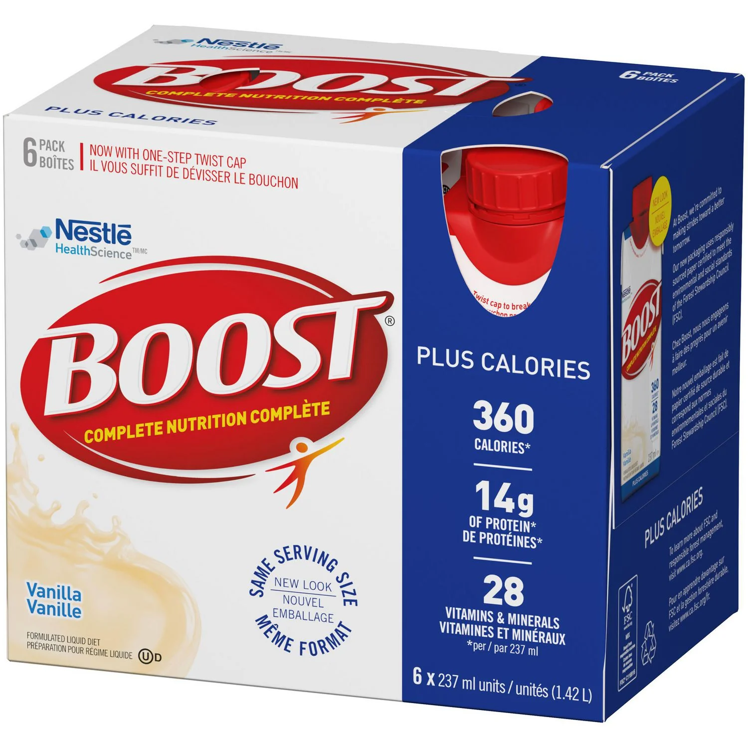 Boost Formulated Liquid Diet Plus Calories - 6 unit x 237 ml