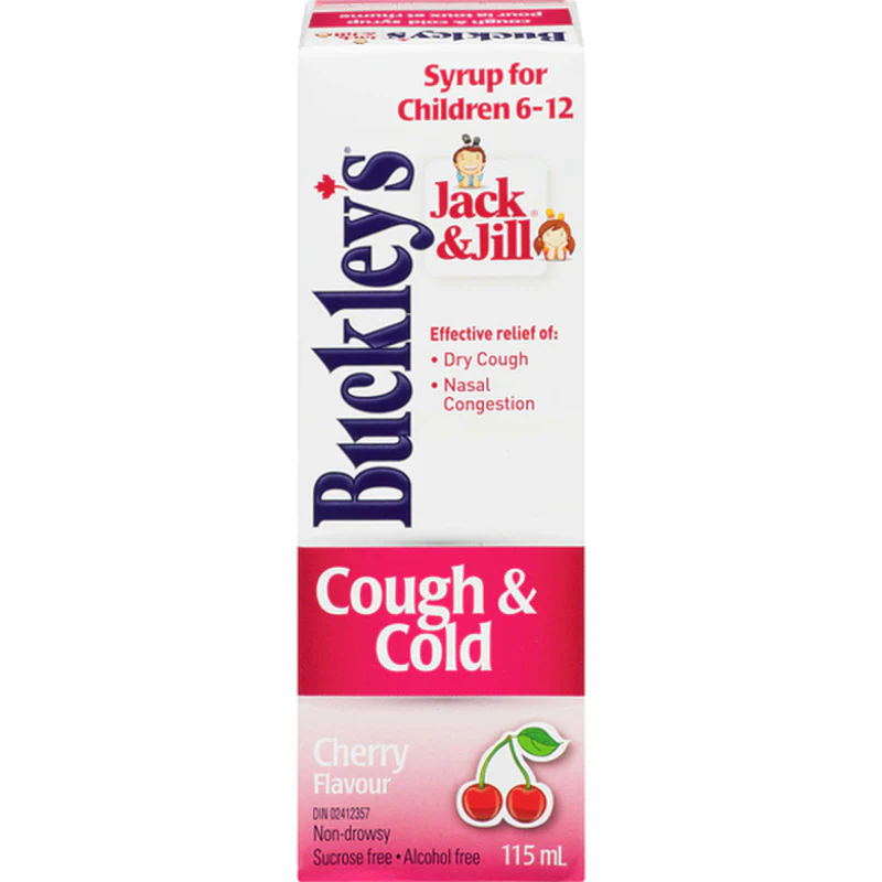 Buckley's Jack & Jill Cough & Cold Syrup, Cherry Flavour - 115 ml