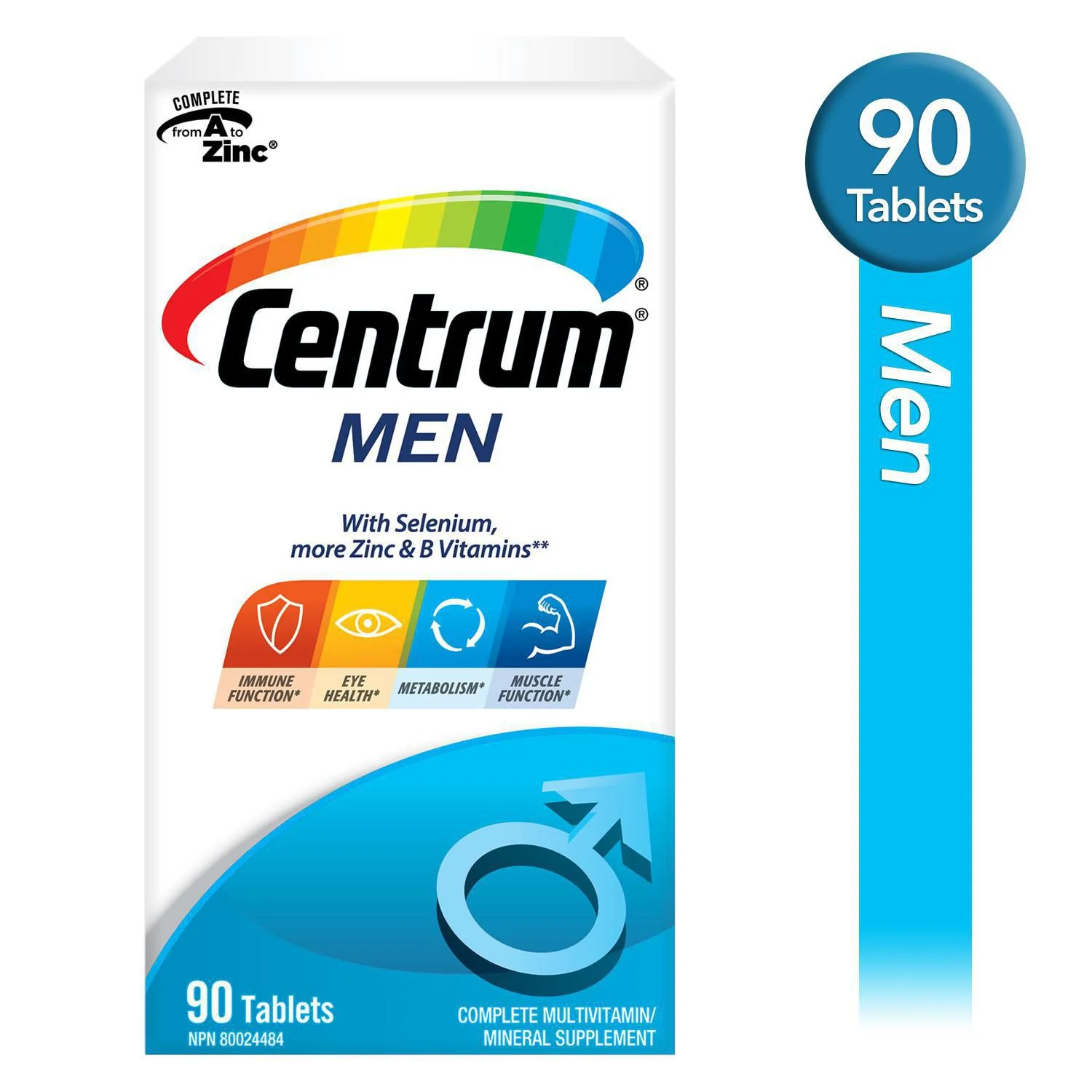 Centrum Men Complete Multivitamin & Mineral Supplement - 90 tablets