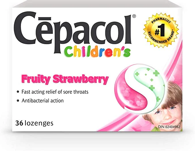 Cepacol Children's Fruity Strawberry Lozenges - 36 lozenges