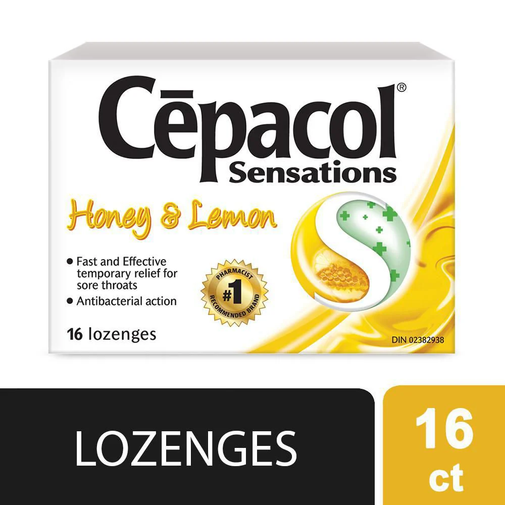 Cepacol Sensations Honey & Lemon Lozenges - 16 lozenges