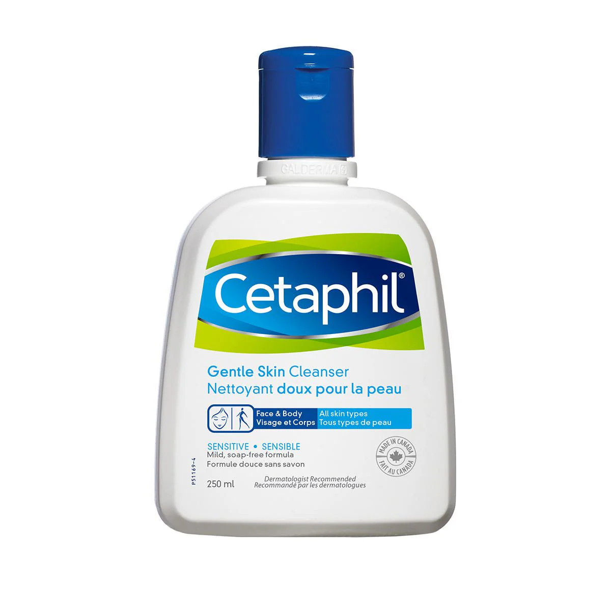 Cetaphil Gentle Skin Cleanser, Face And Body, All Skin Types, Mild Soap-Free Formula - 250 mL