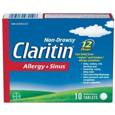 Claritin Non-Drowsy for Allergy + Sinus Tablets
