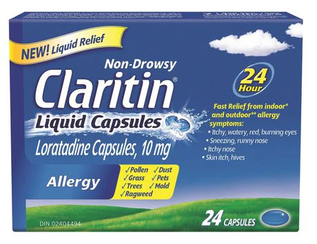 Claritin Non-Drowsy Liquid Capsules for Allergy - 24 capsules