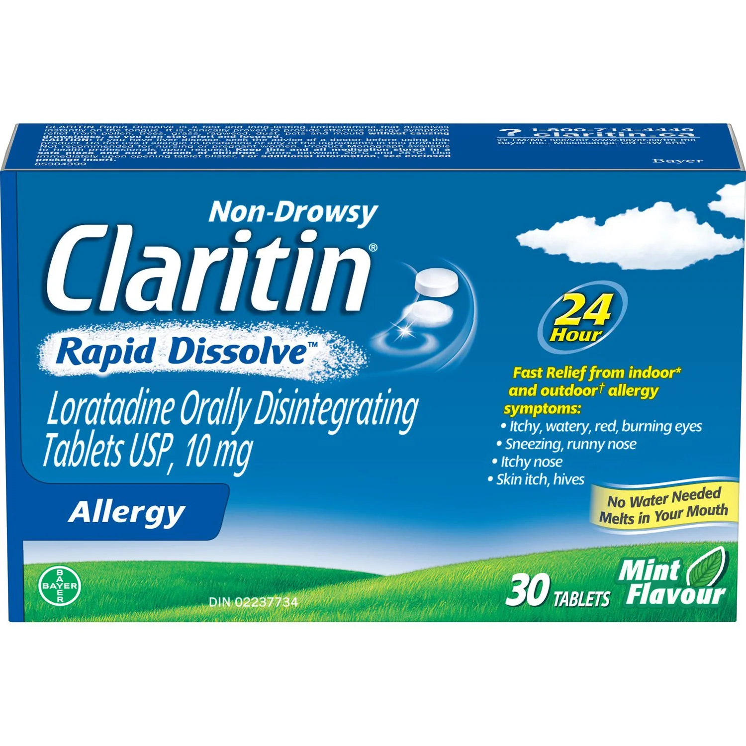 Claritin Non-Drowsy Rapid Dissolve for Allergy, Mint Flavour - Image 2
