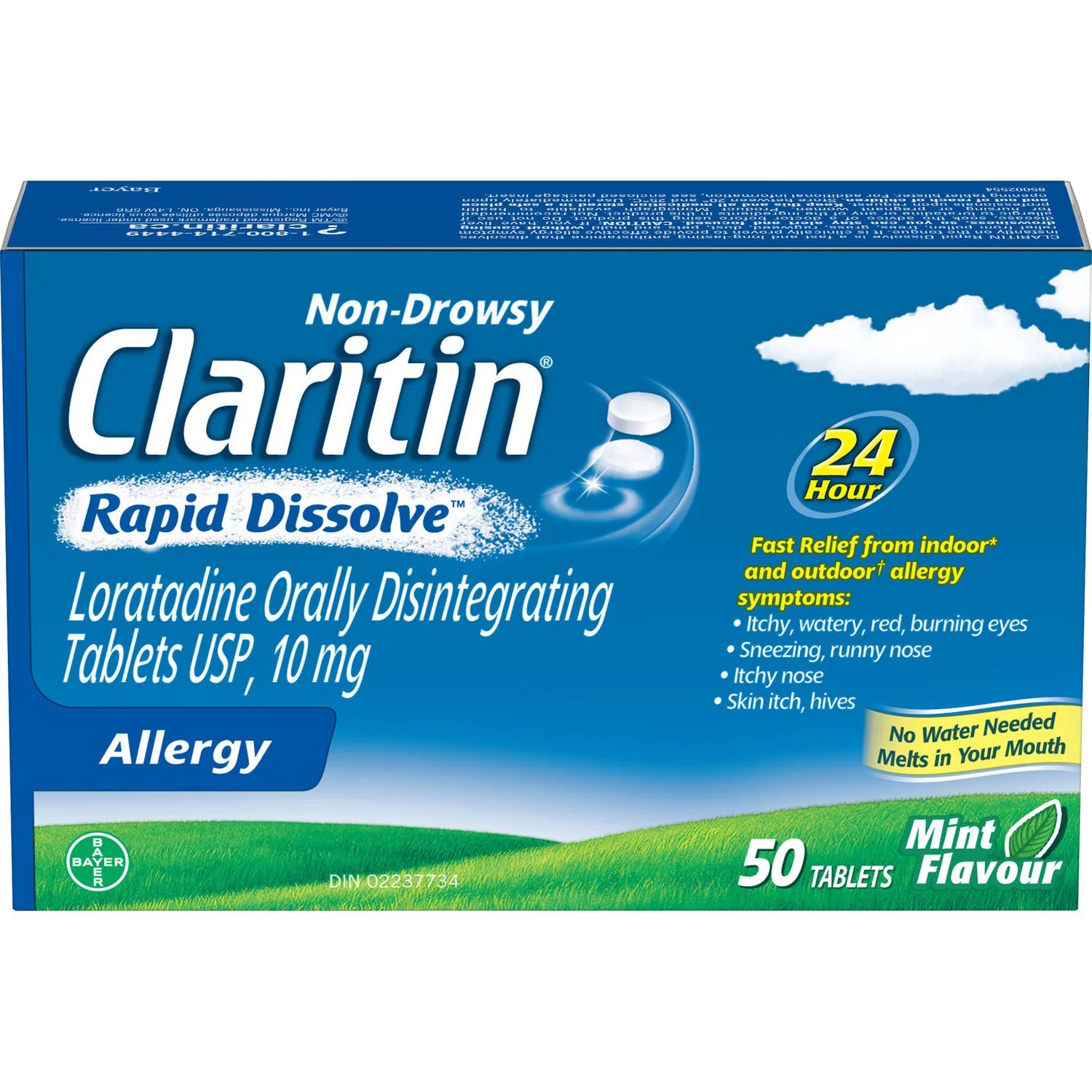 Claritin Non-Drowsy Rapid Dissolve for Allergy, Mint Flavour - Image 3