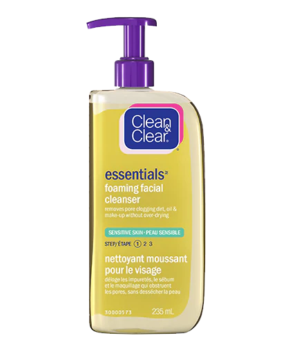 Clean & Clear Foaming Facial Cleanser for Sensitive Skin - 235 ml