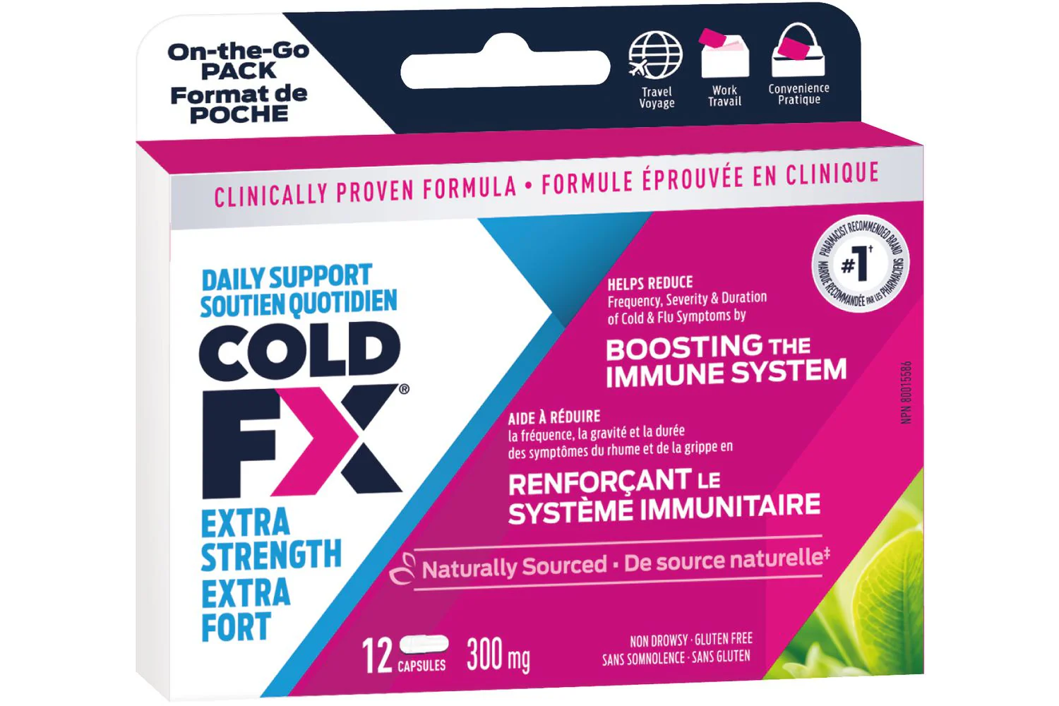 Cold-FX Extra Strength Daily Support - 12 capsules