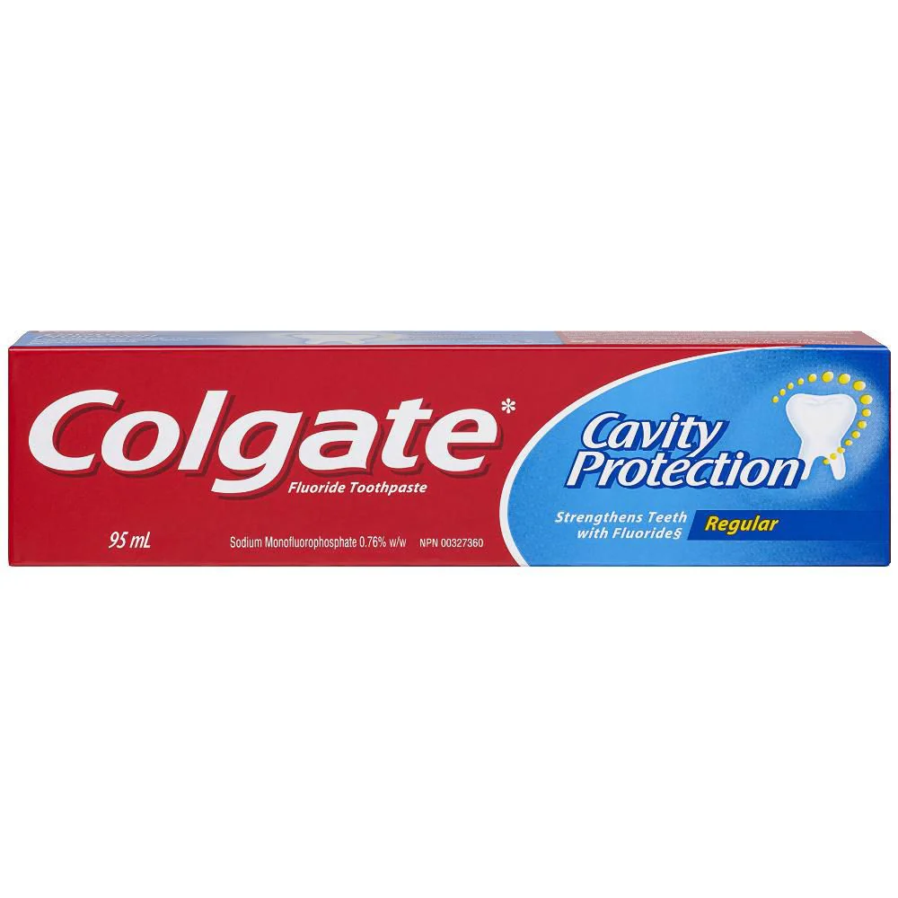 Colgate Fluoride Toothpaste, Cavity Protection, Regular - 95mL