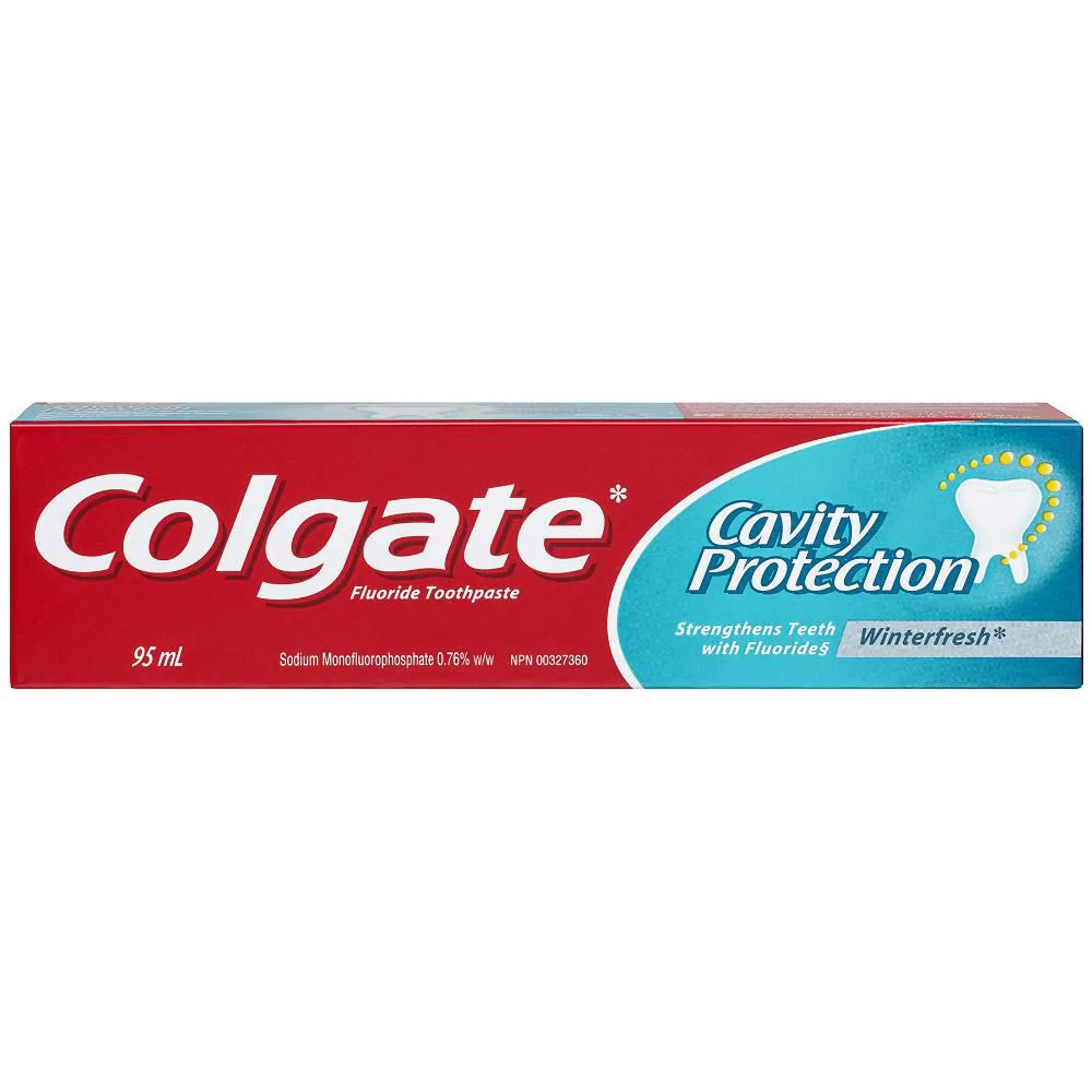 Colgate Fluoride Toothpaste, Cavity Protection, Winterfresh - 95mL