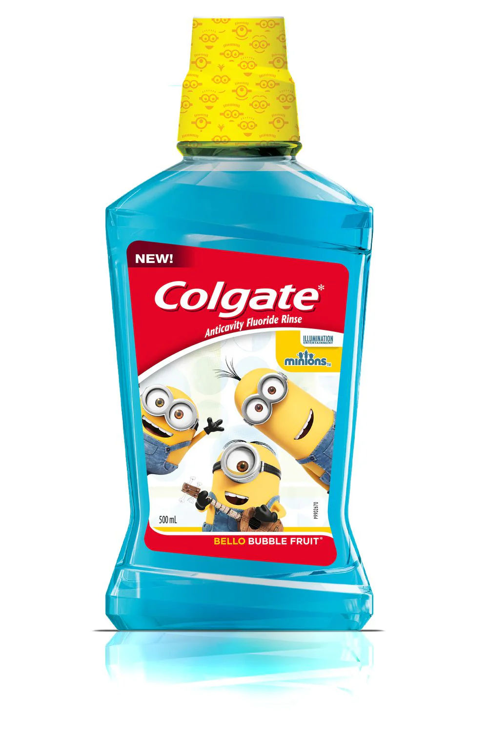 Colgate Kids Minions Anticavity Fluoride Rinse, Bubble Fruit - 500 ml