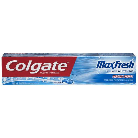 Colgate Max Fresh Toothpaste with Breath Strips - 150 ml - Image 2