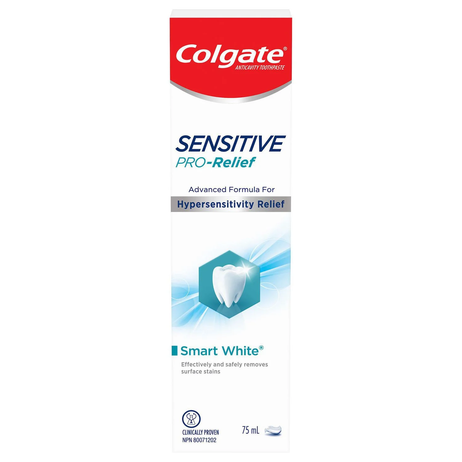 Colgate Sensitive Pro-Relief Toothpaste, Smart White - 75 ml