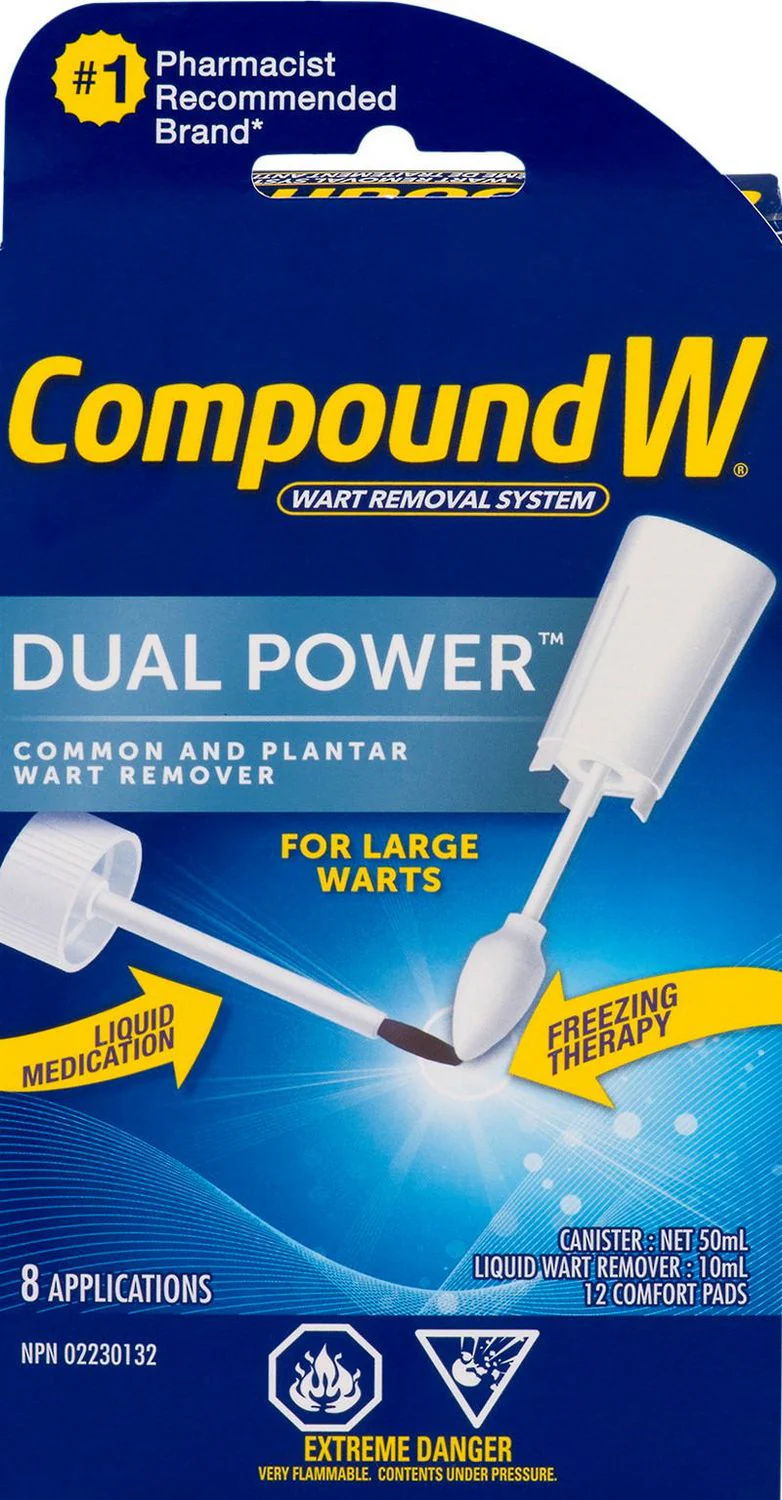 Compound W Dual Power Wart Removal System - 8 applications