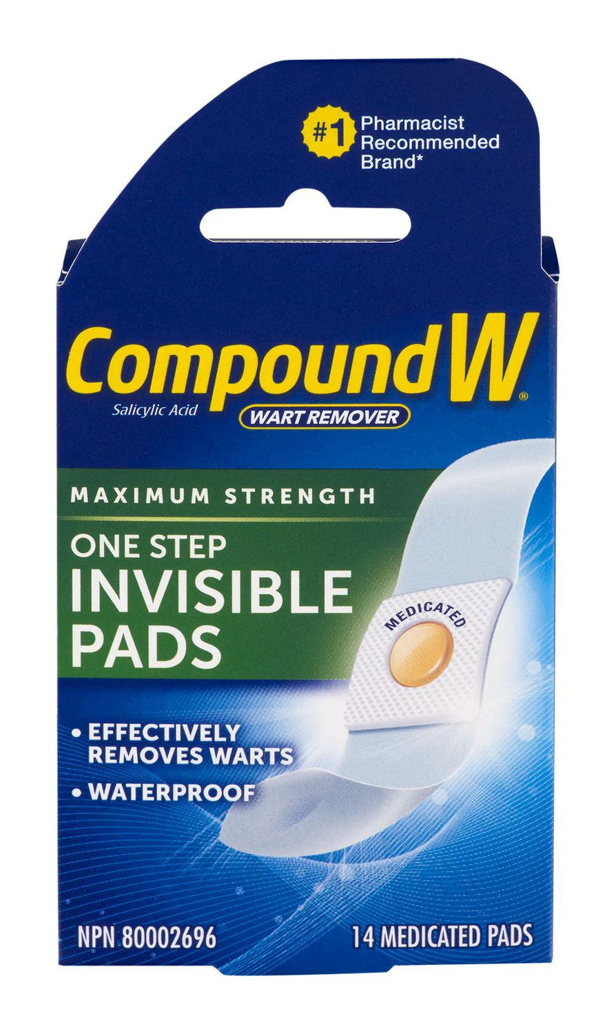 Compound W Maximum Strength One Step Invisible Pads - 14 medicated pads