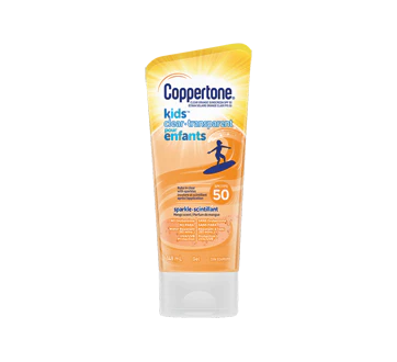 Coppertone Kids Clear Orange Sunscreen with Sparkles SPF 50 - 148 ml