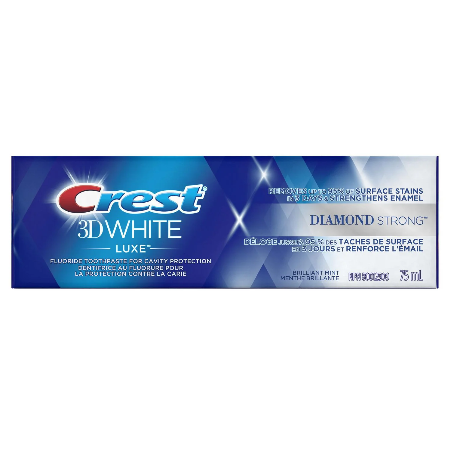 Crest 3D White Luxe Diamond Strong Toothpaste - 75 ml