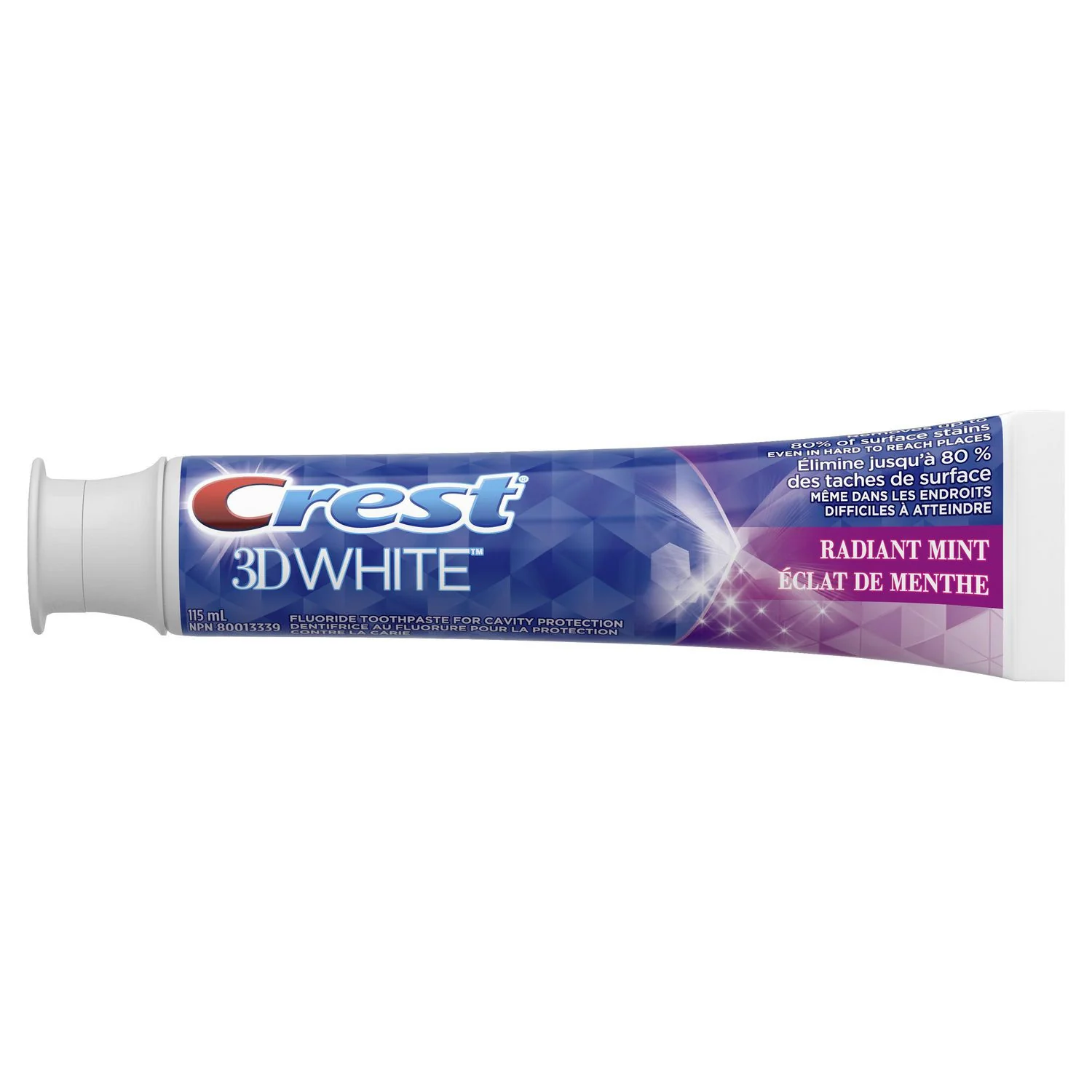 Crest 3D White, Whitening Toothpaste, Radiant Mint - Image 2