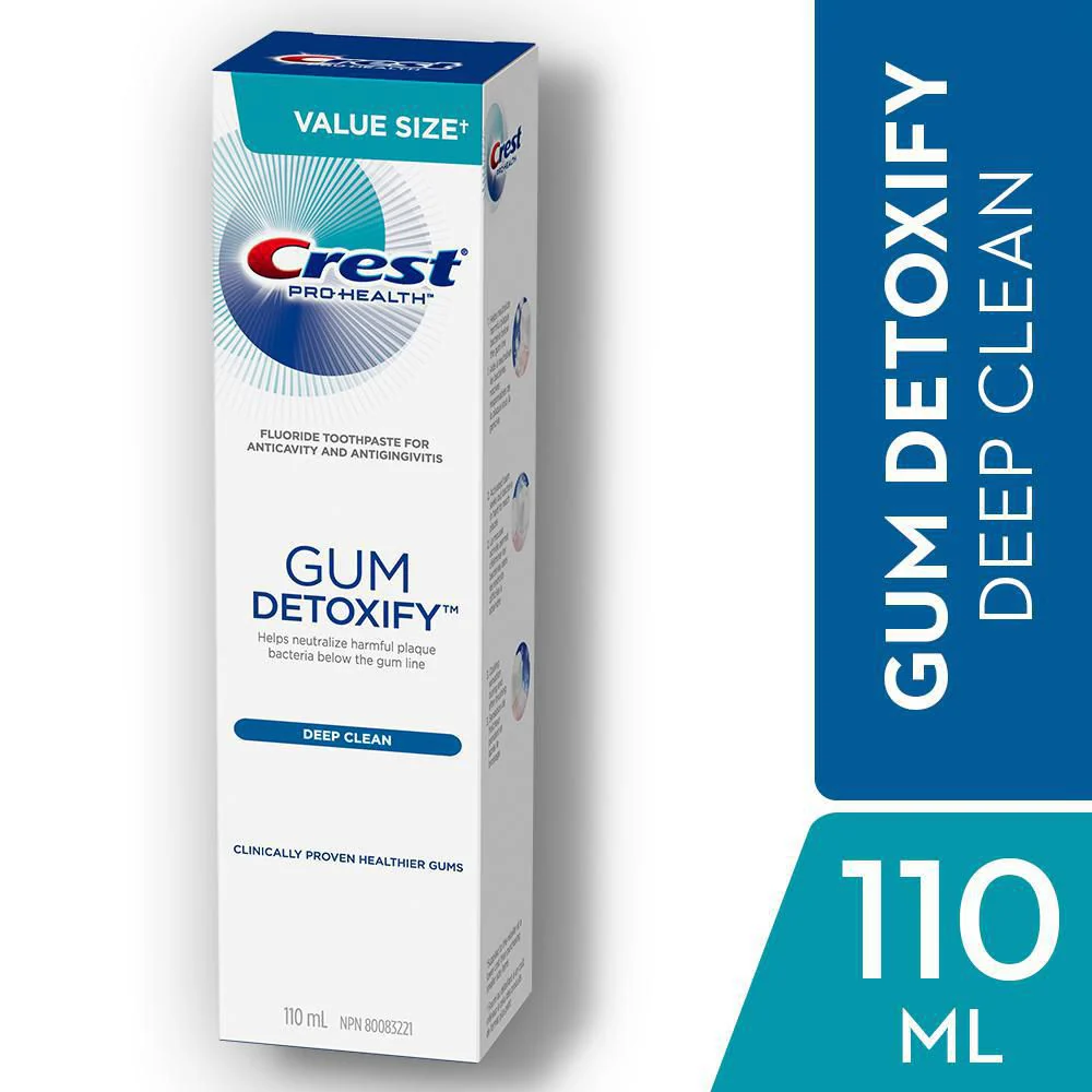 Crest Gum Detoxify Deep Clean Toothpaste - 110 ml
