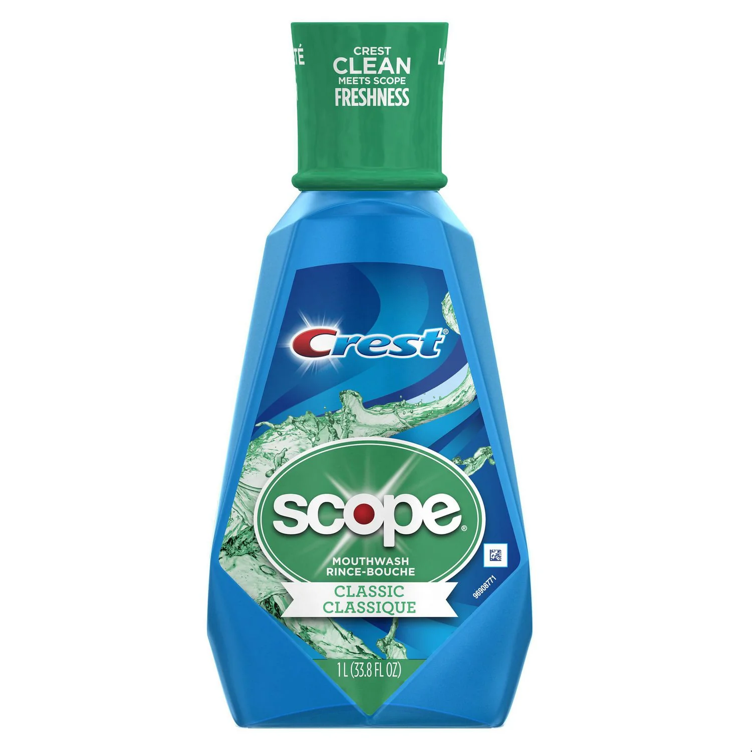Crest Scope Mouthwash, Classic (Blue) - 1L