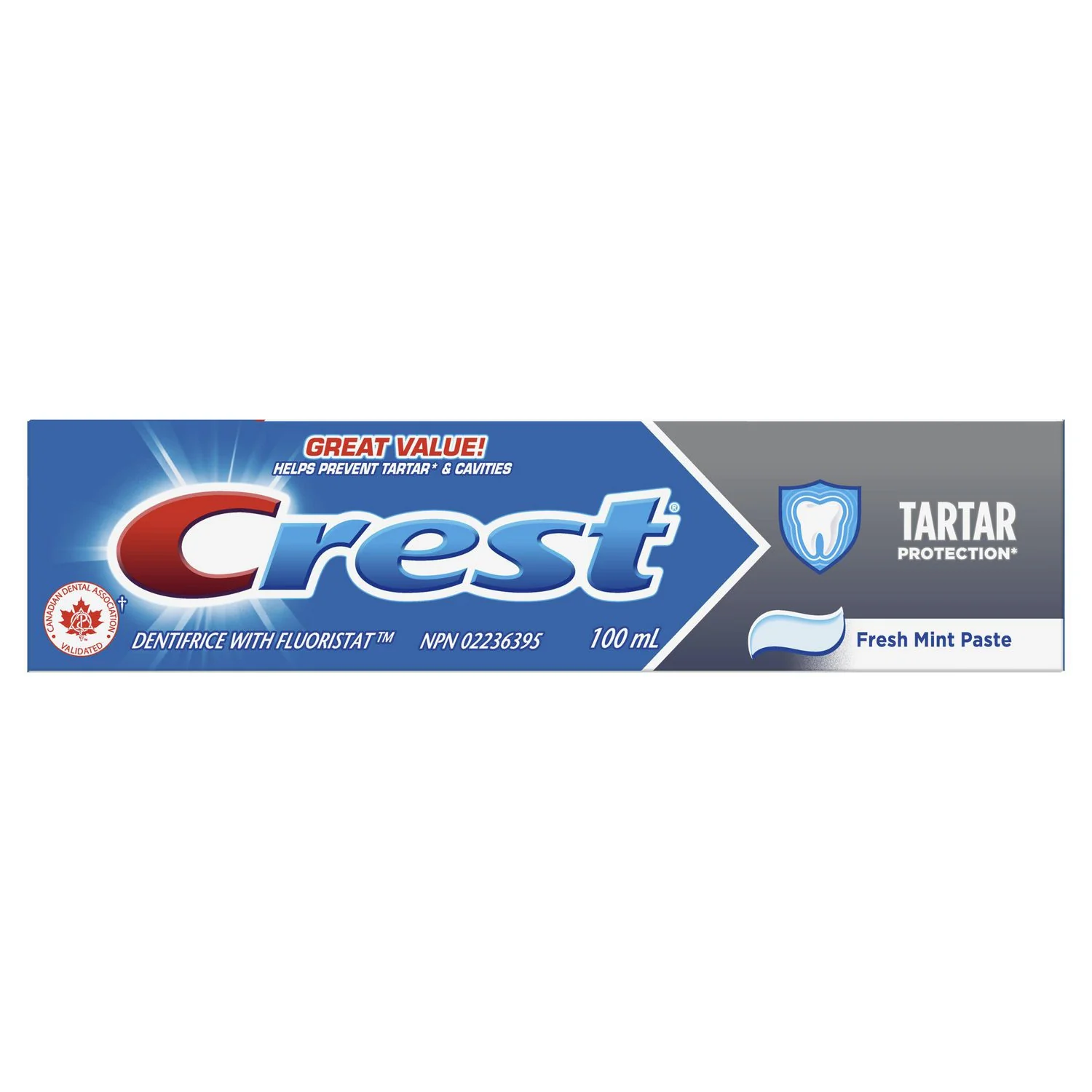 Crest Tartar Protection Toothpaste, Fresh Mint Paste - 100 ml
