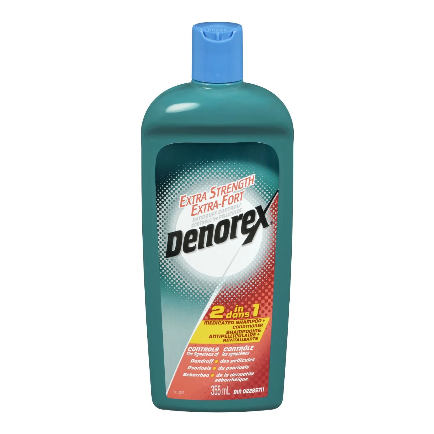 Denorex Extra Strength Medicated 2-in-1 Shampoo + Conditioner - 355 ml