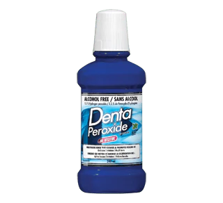 Denta-Peroxide 1.5% Hydrogen Peroxide Antiseptic Mouth Sore Rinse - 240 ml