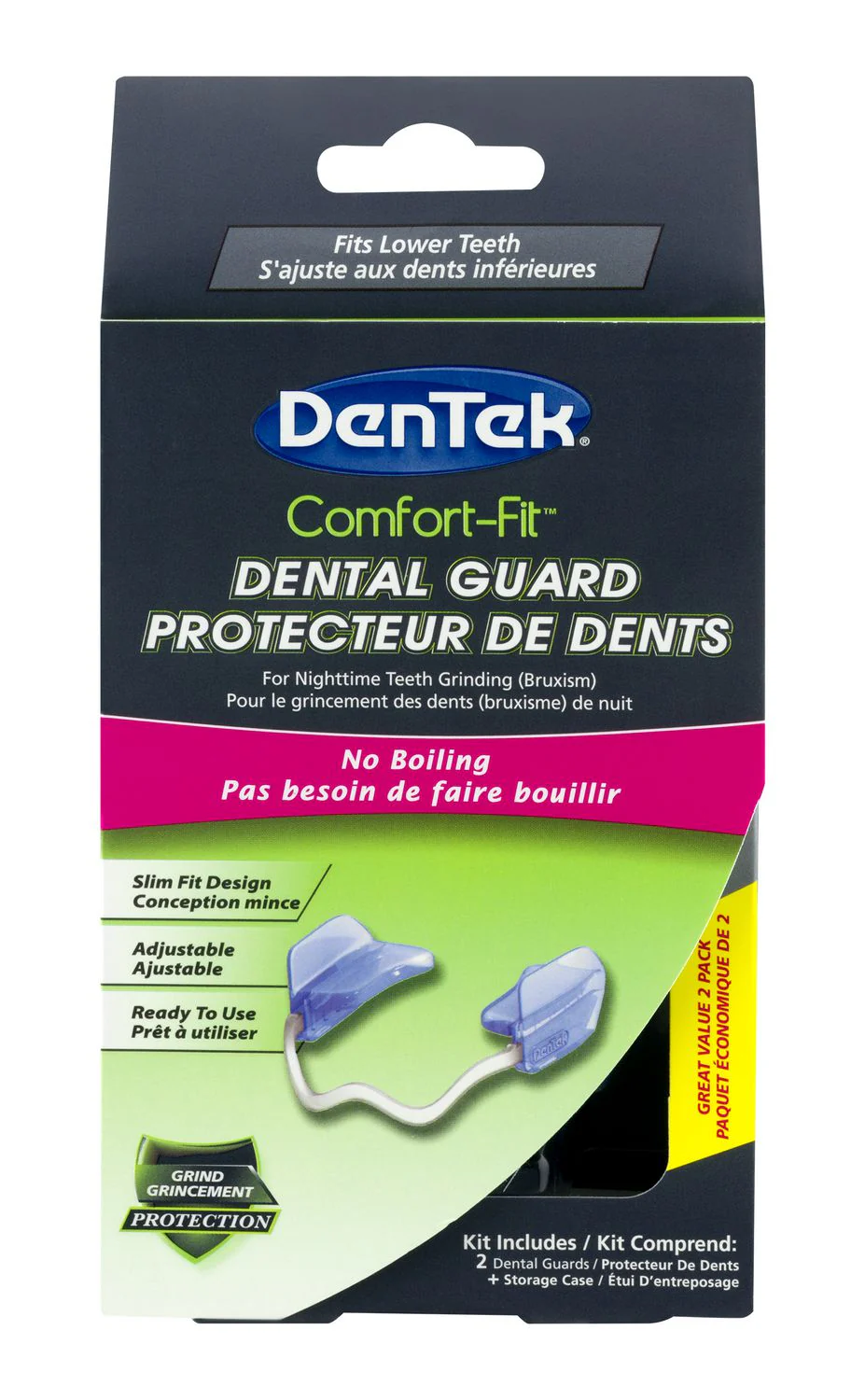 DenTek Comfort-Fit Dental Guard - 2 dental guards