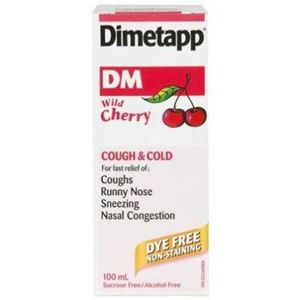 Dimetapp DM Dye-Free Liquid, Wild Cherry Flavour - 100 ml