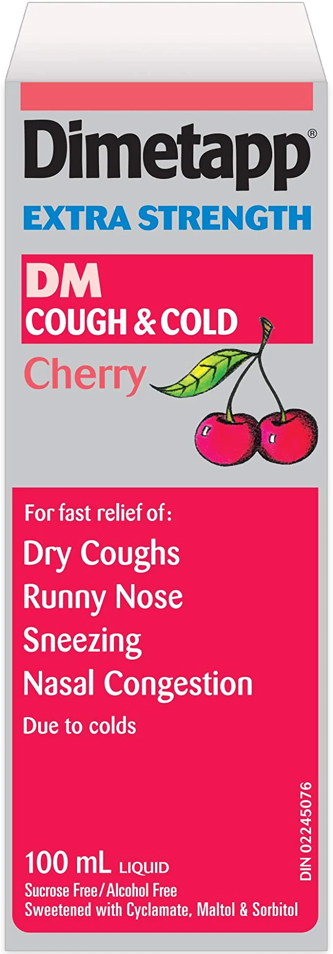 Dimetapp Extra Strength DM, Wild Cherry Flavour
