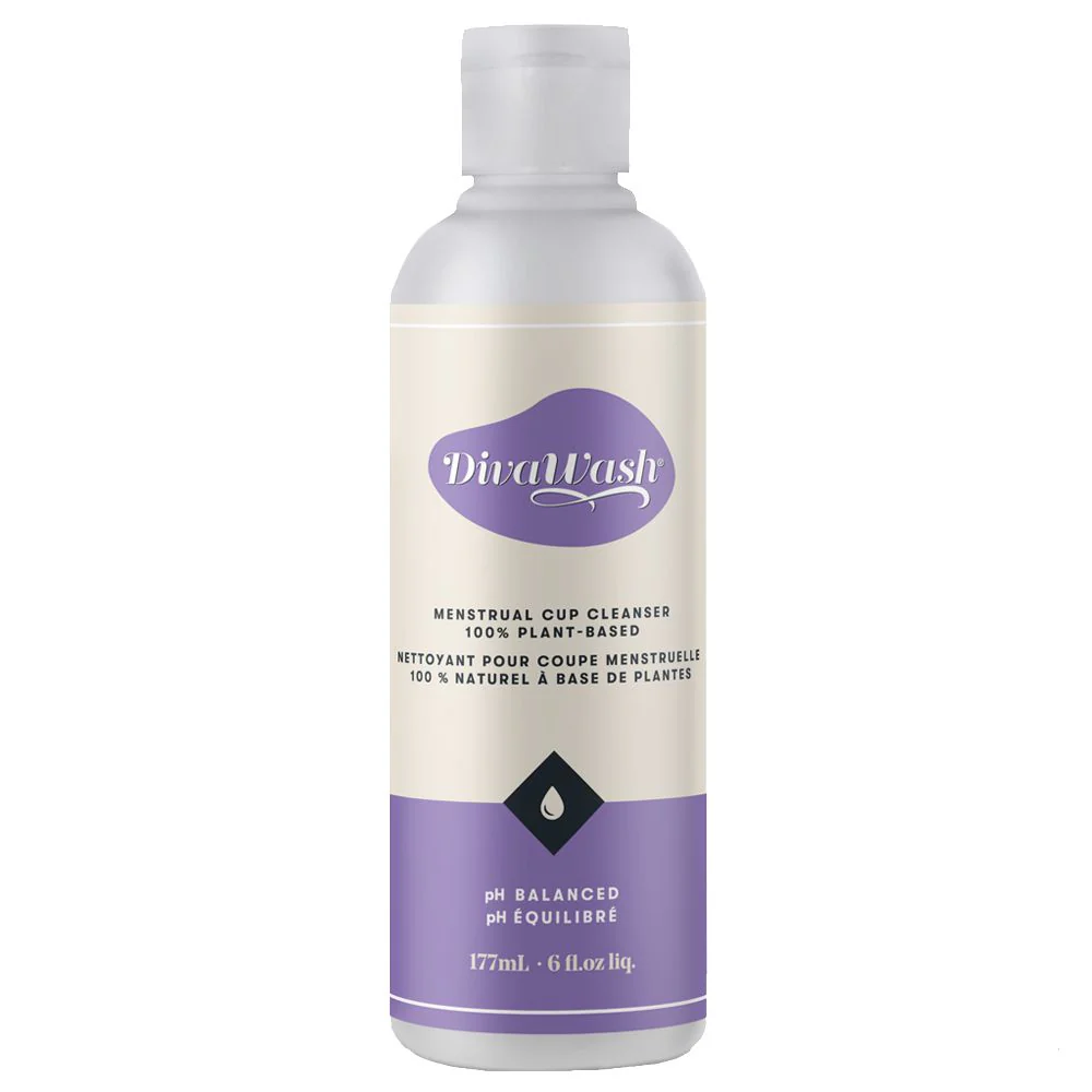 Diva Wash Menstrual Cup Cleanser, 100% Plant-Based, ph Balanced - 177 ml