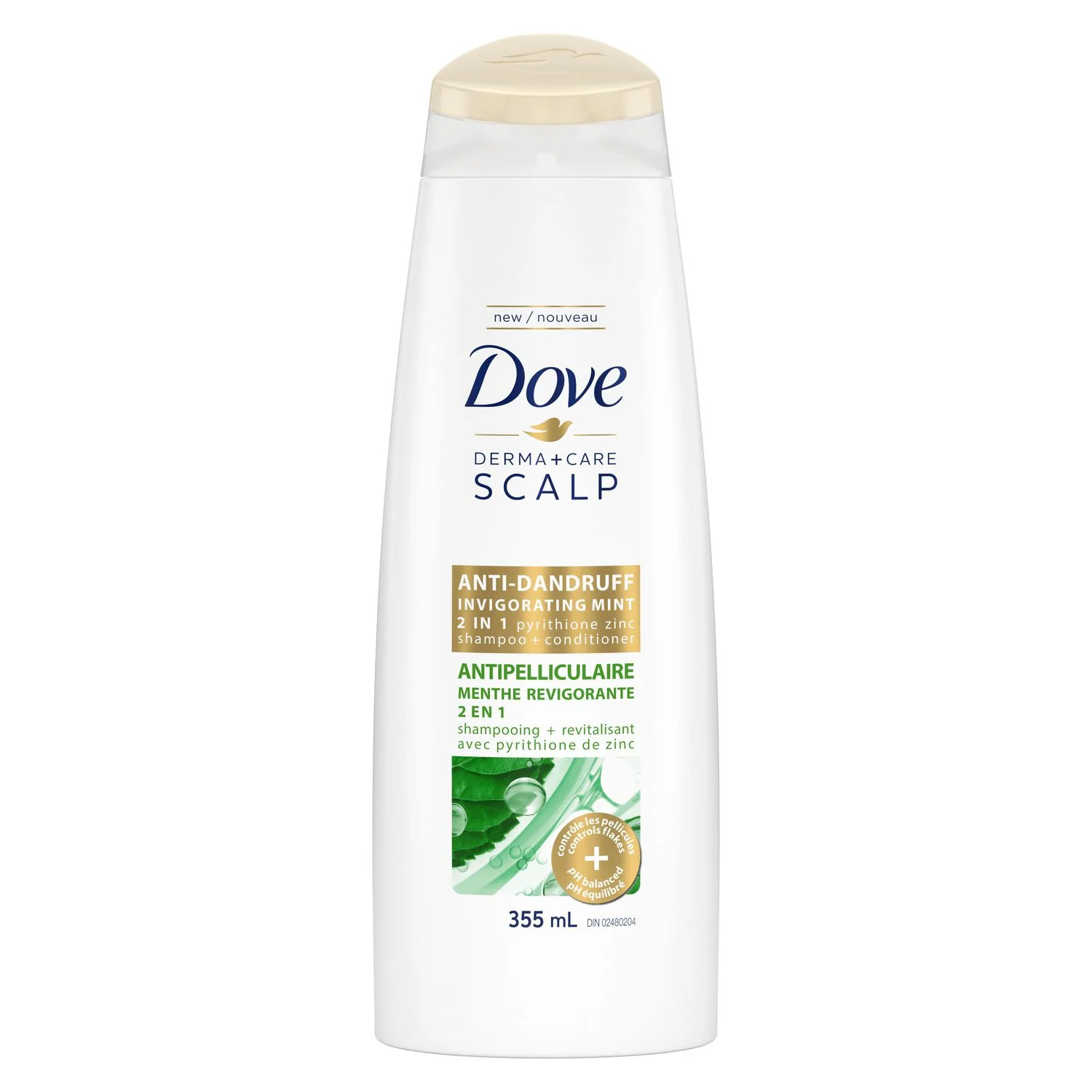 Dove Anti-Dandruff Invigorating Mint Shampoo & Conditioner - 355 ml