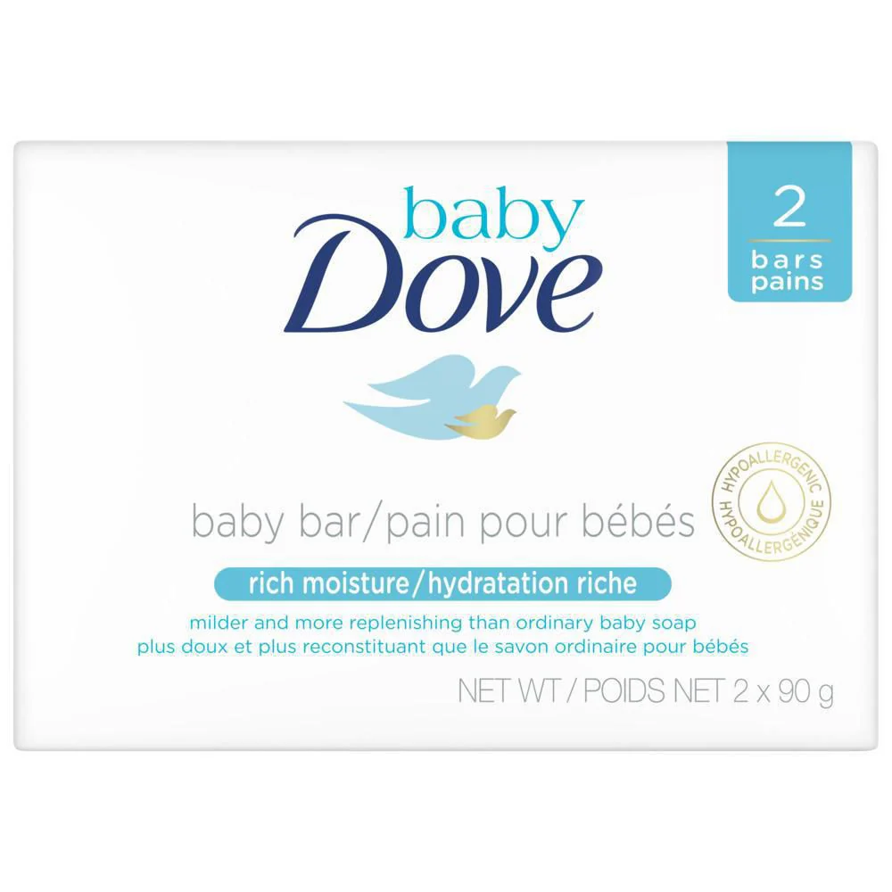 Dove Baby Rich Moisture Baby Bar - 2 x 90 g