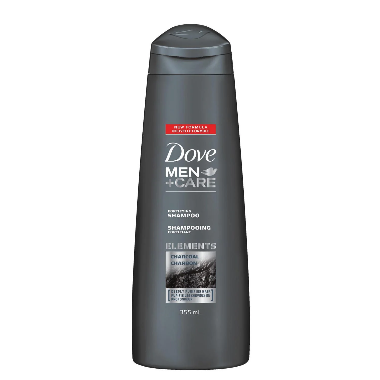Dove Men+Care Fortifying Shampoo, Charcoal - 355 ml