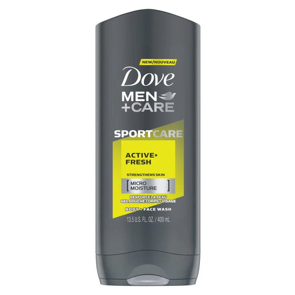 Dove Men + Care Sport Care Active + Fresh Body & Face Wash - 400 ml