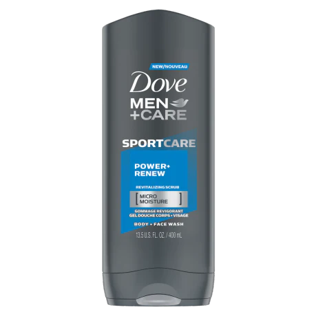 Dove Men + Care Sport Care Power + Renew Body & Face Wash - 400 ml