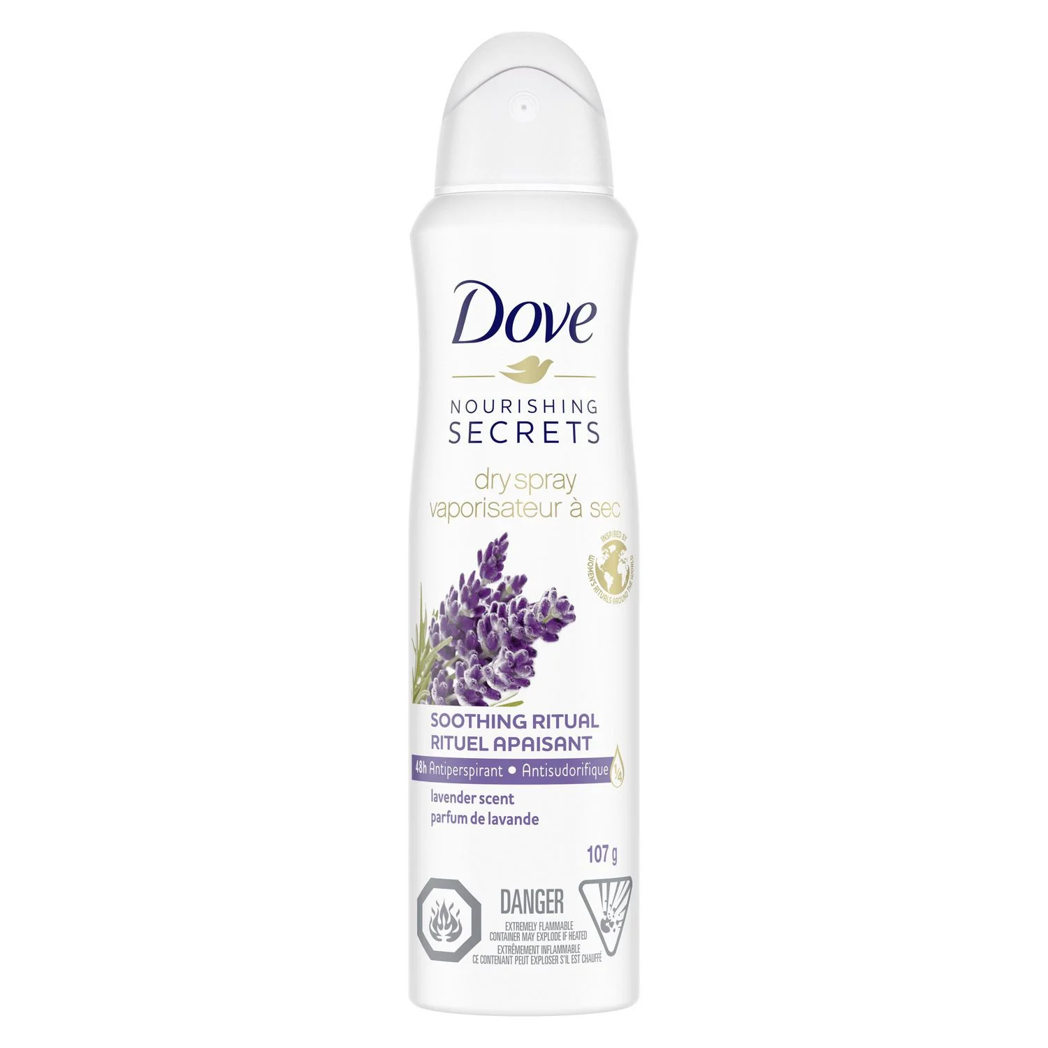 Dove Nourishing Secrets Dry Spray Antiperspirant - 107 g