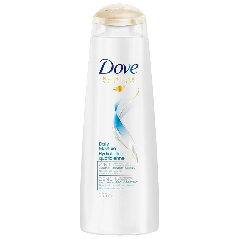 Dove Nutritive Solutions Daily Moisture 2-in-1 Shampoo & Conditioner - 355 ml